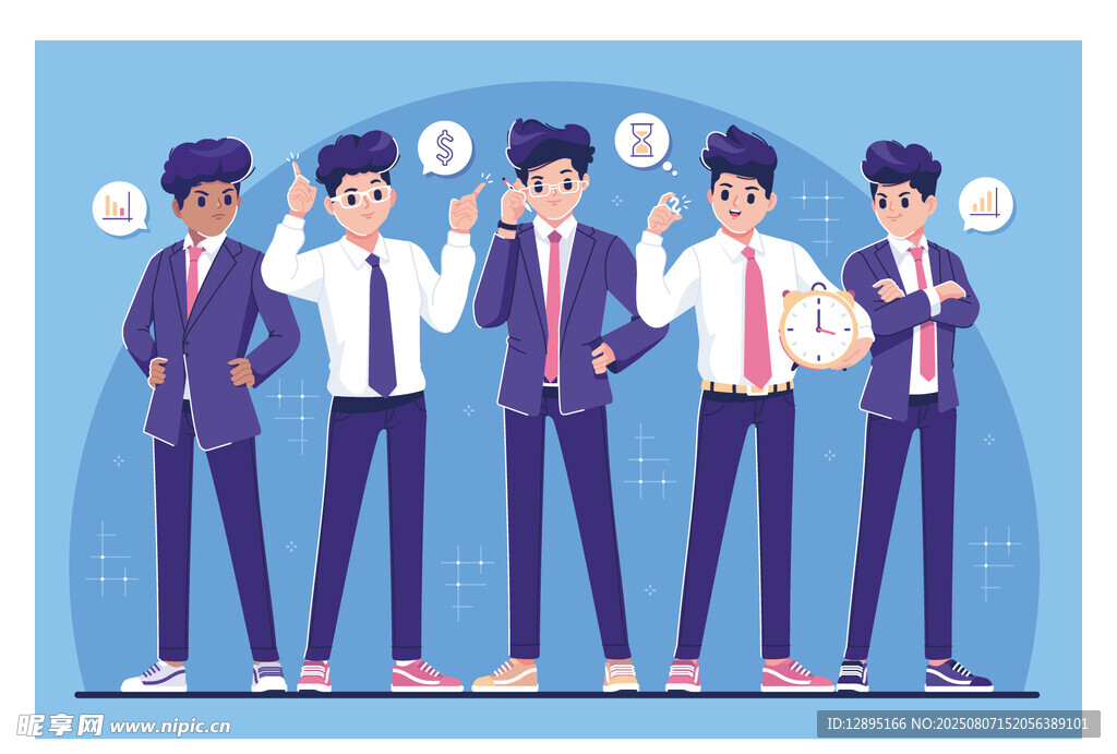 商务团队交流互动场景