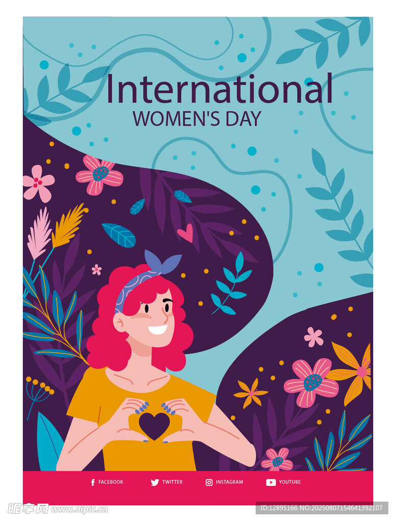 国际妇女节插画