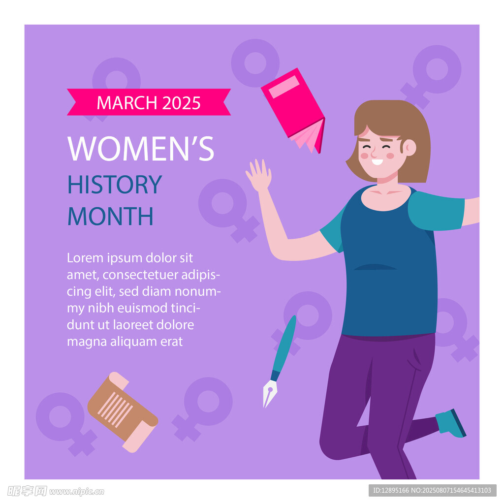 庆祝女性历史月的活力瞬间