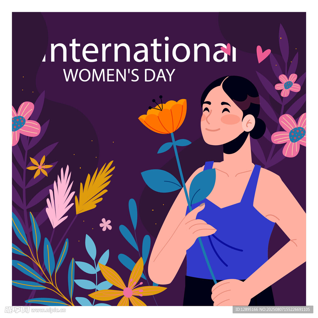 国际妇女节女性插画