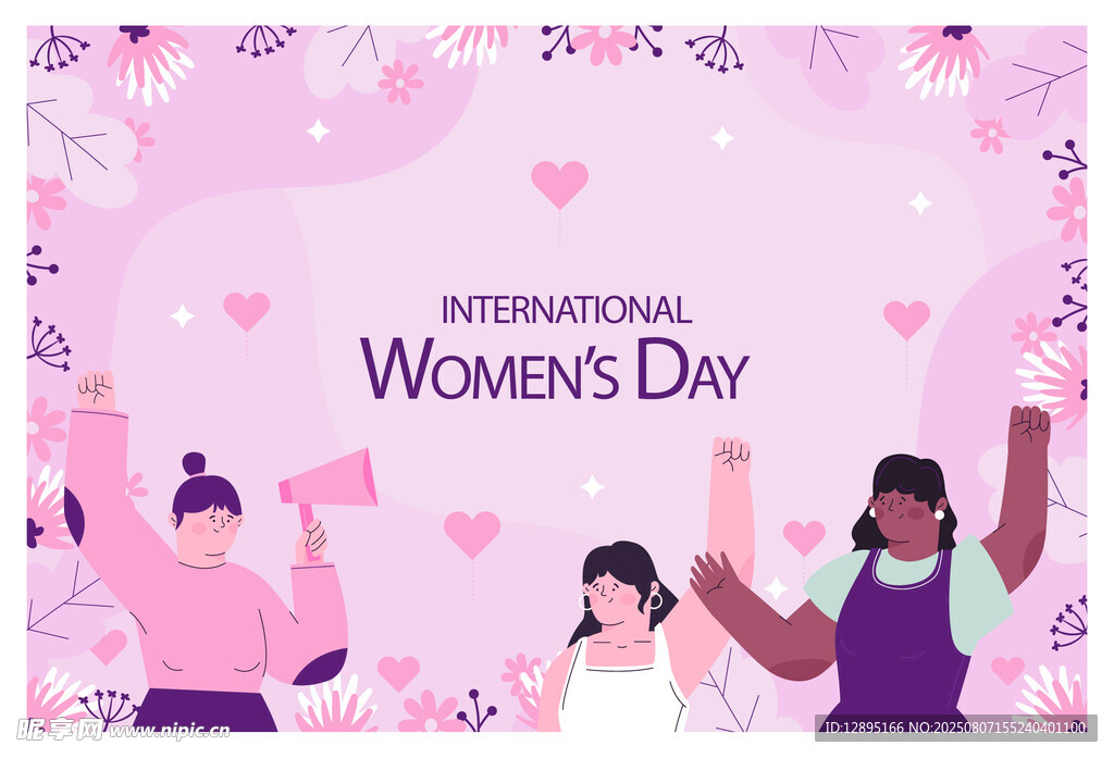 庆祝妇女节的欢乐场景