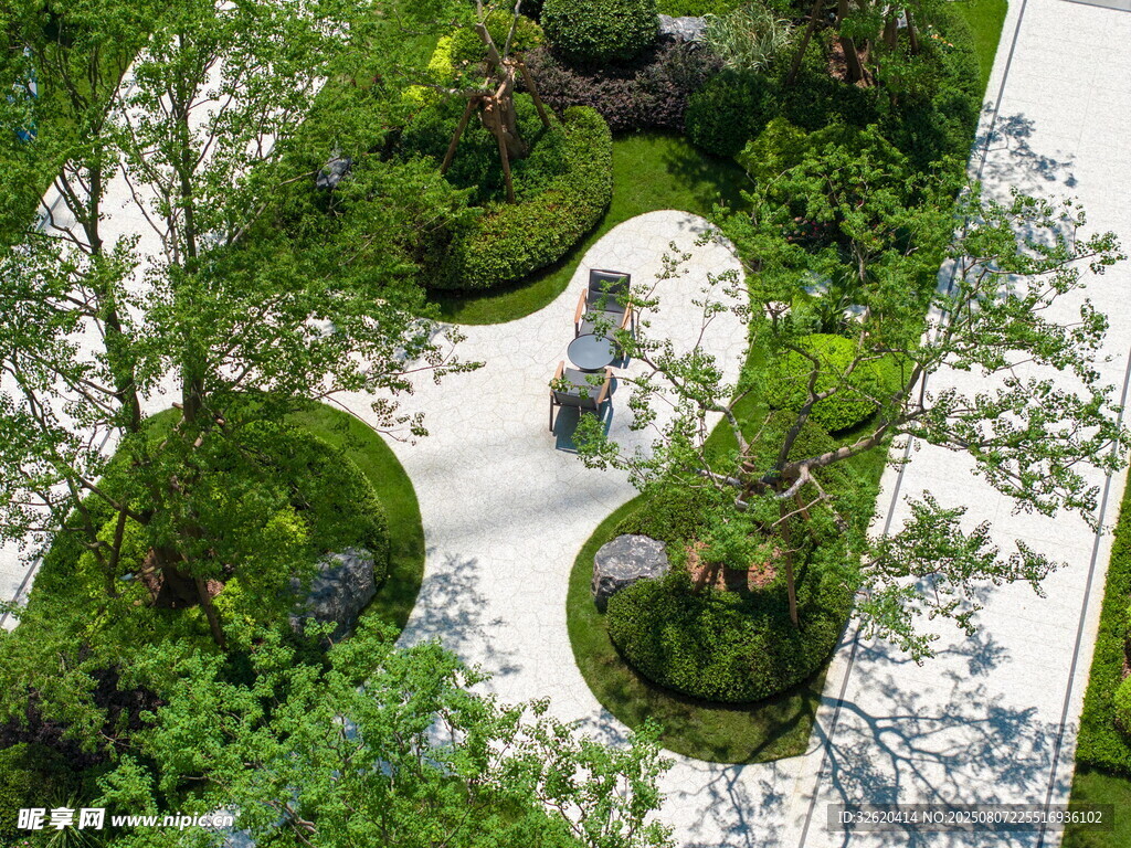 日式庭院景观俯瞰图