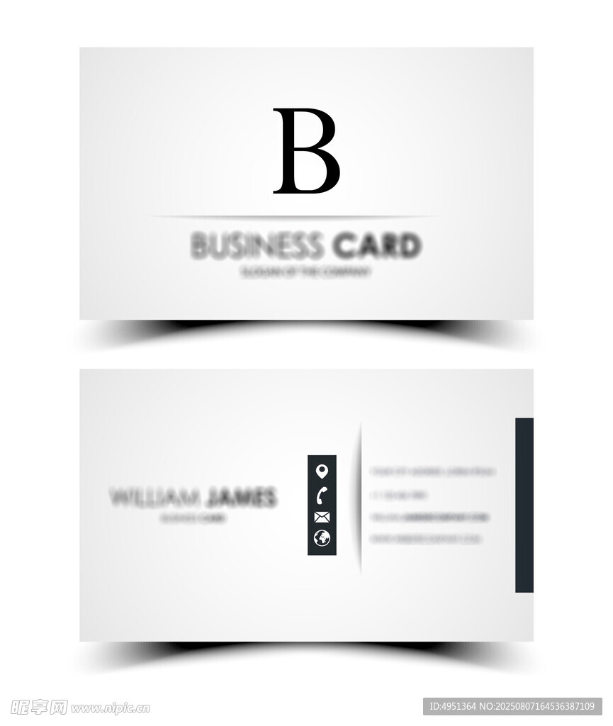 简约现代商务名片设计