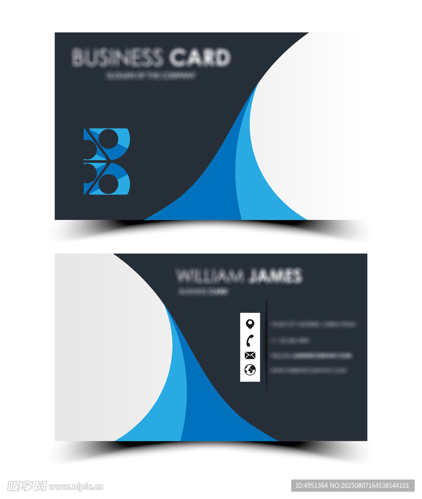 简约商务名片设计模板