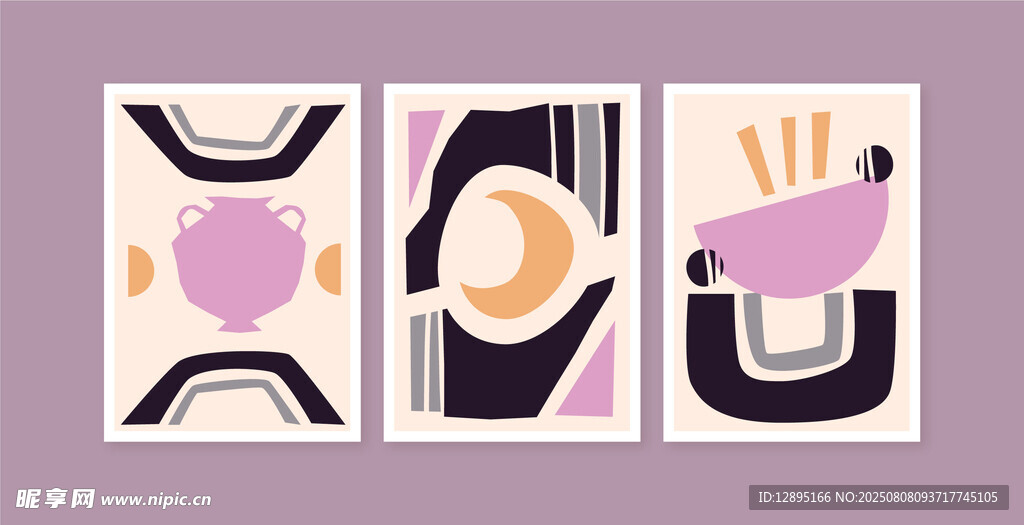 抽象几何图案装饰画