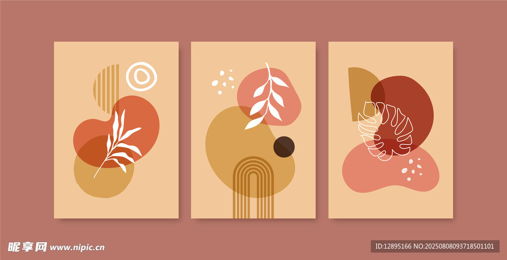 抽象几何动物装饰画