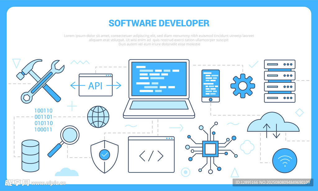 软件开发相关图标与元素