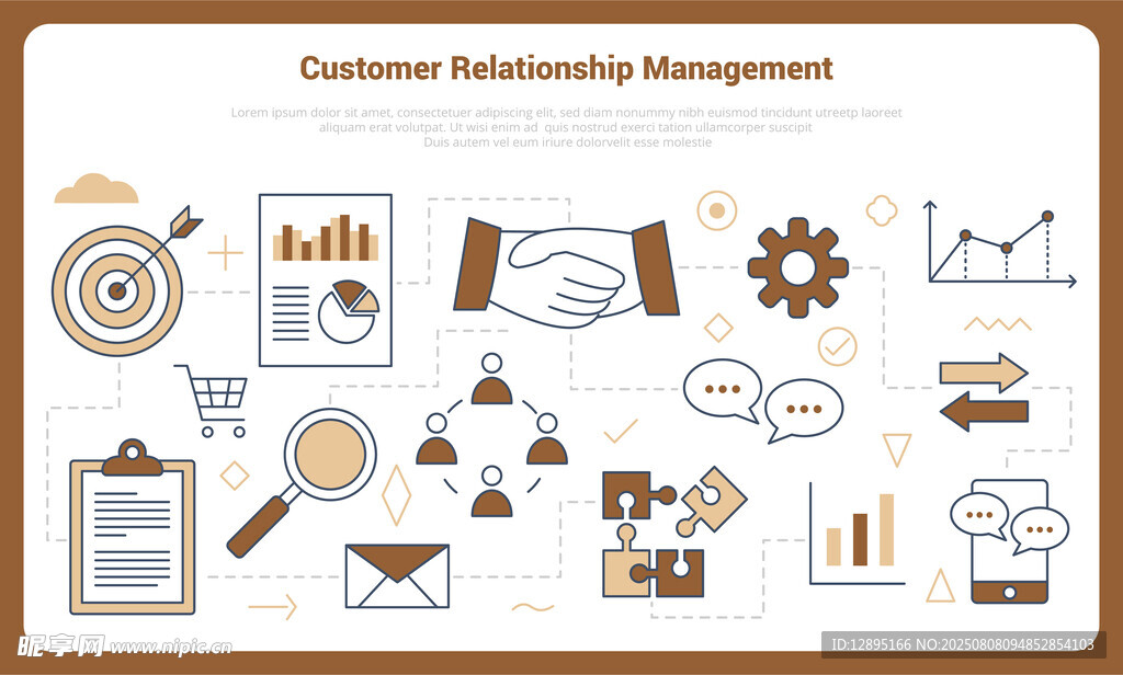客户关系管理图标集合