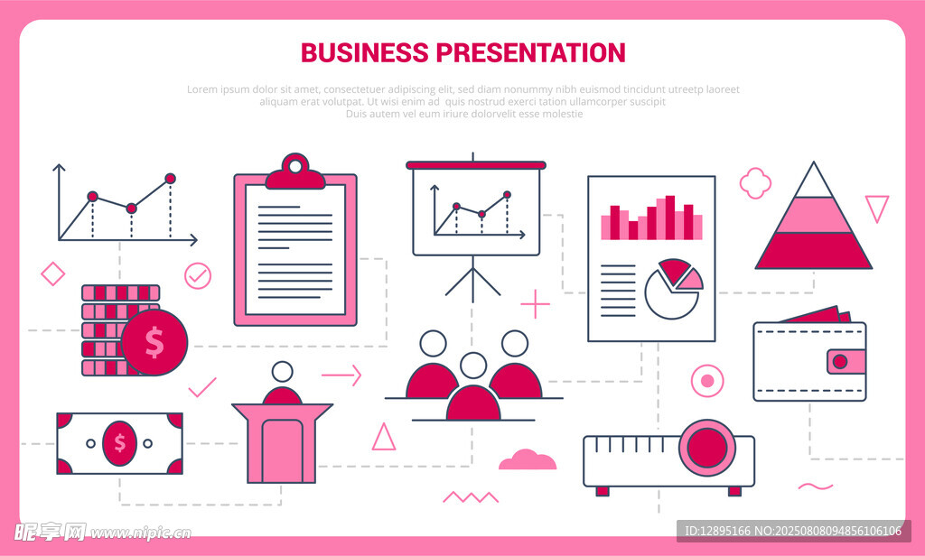 商务演示图标集合