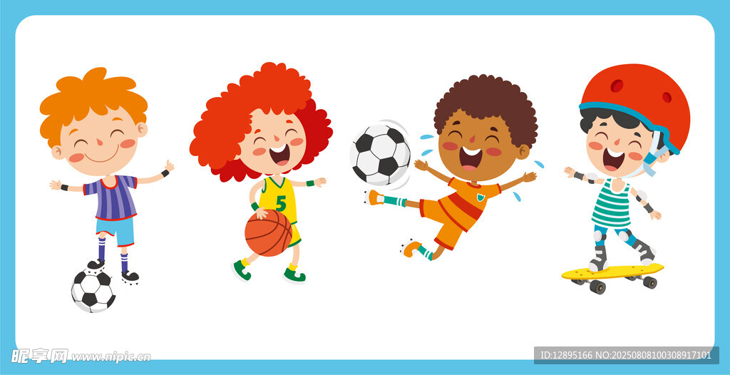 孩子们欢乐的运动时光