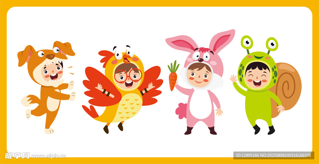 儿童欢乐扮装表演瞬间