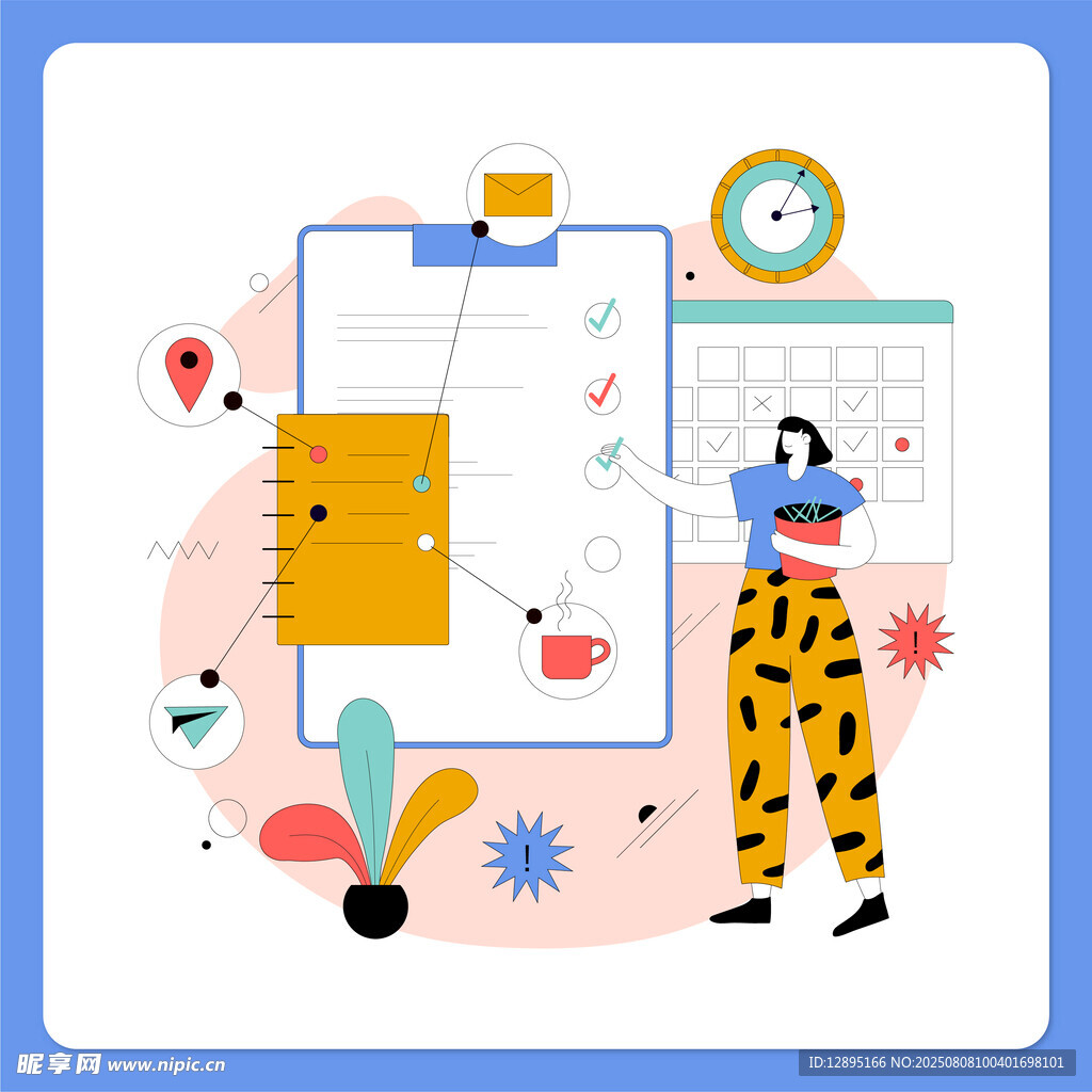 办公场景中的创意工作画面