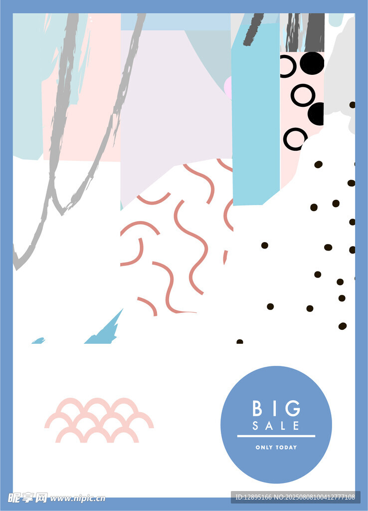 抽象几何图案艺术插画