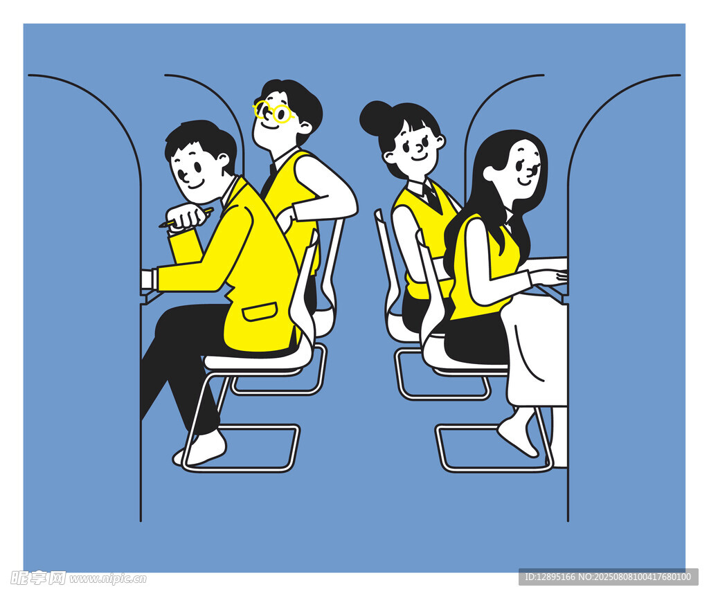 地铁上的乘客百态