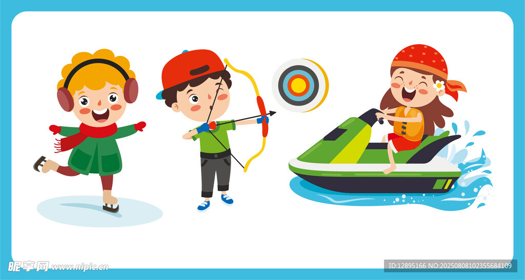 儿童欢乐的户外游玩时光