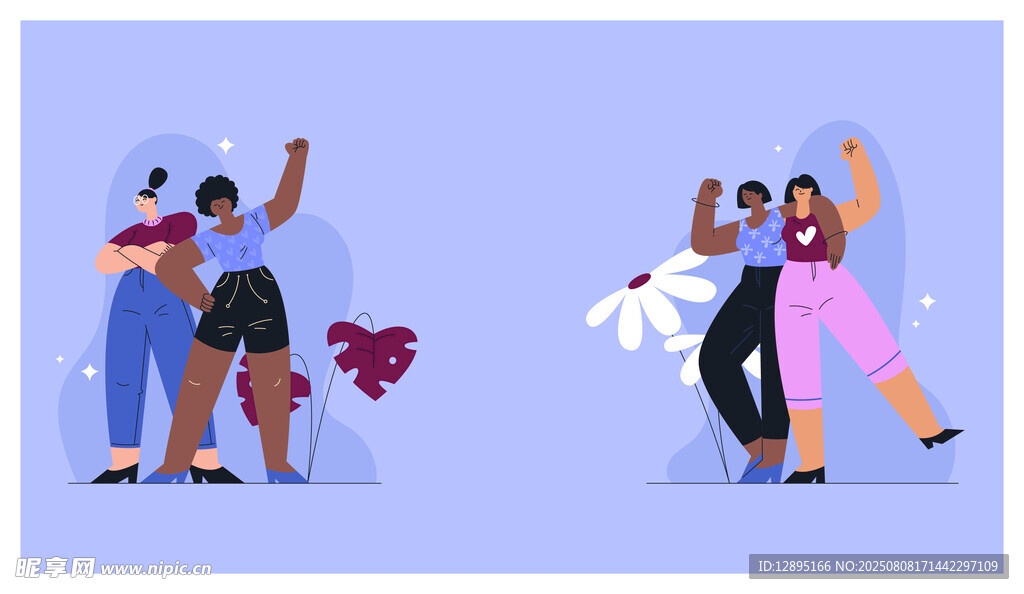 欢乐人群的多彩互动瞬间