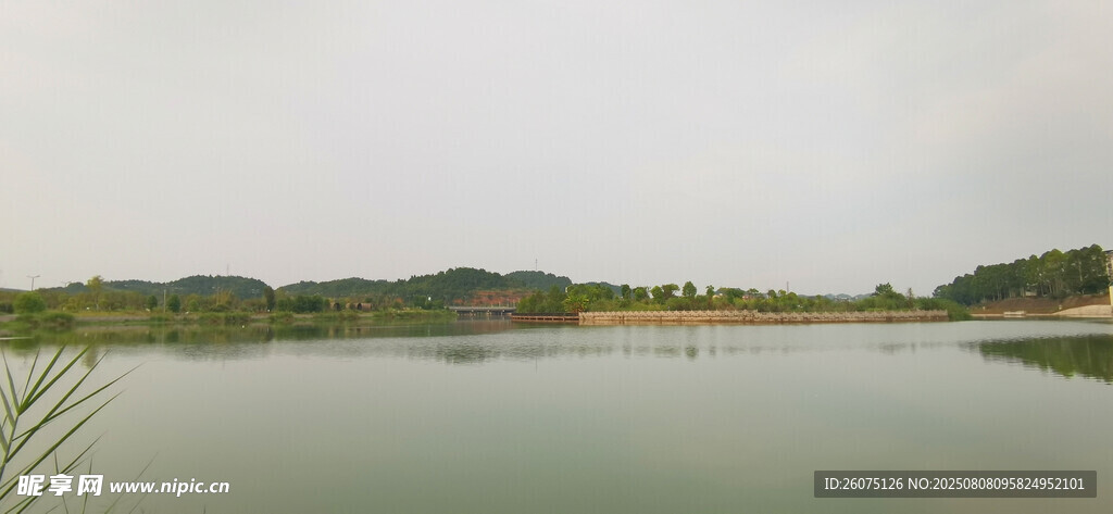 宁静湖畔风光