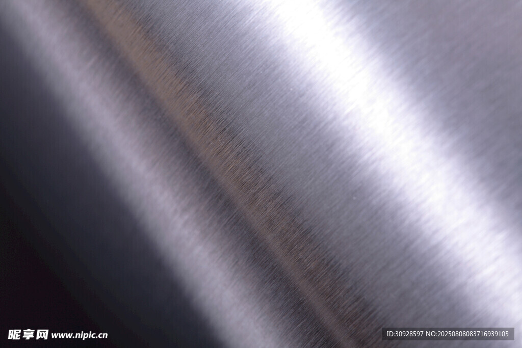 金属拉丝质感特写