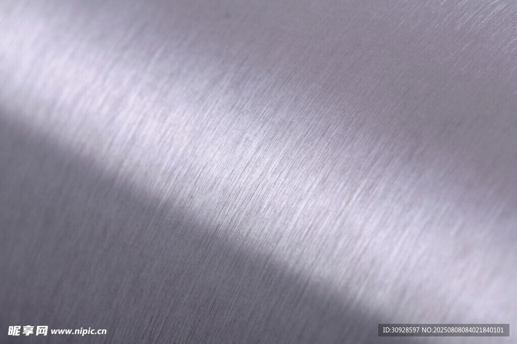 银灰色金属拉丝纹理表面