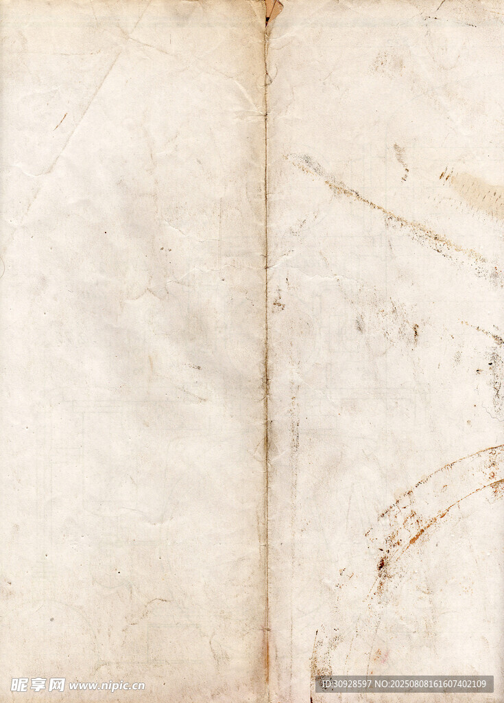 古老书页上的手绘线条图案