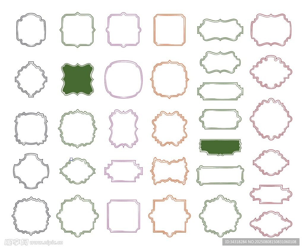 多样几何形状图标集合