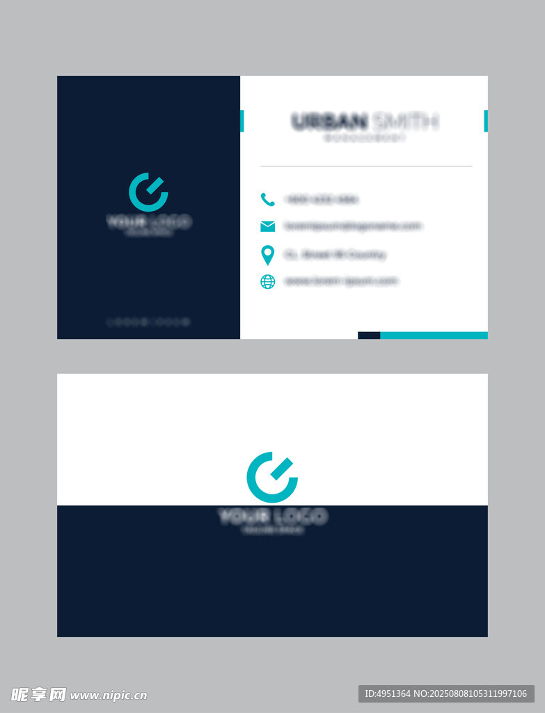 简约商务名片设计示例