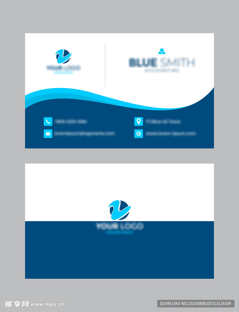 科技风商务名片设计