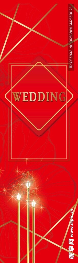 红色婚礼背景