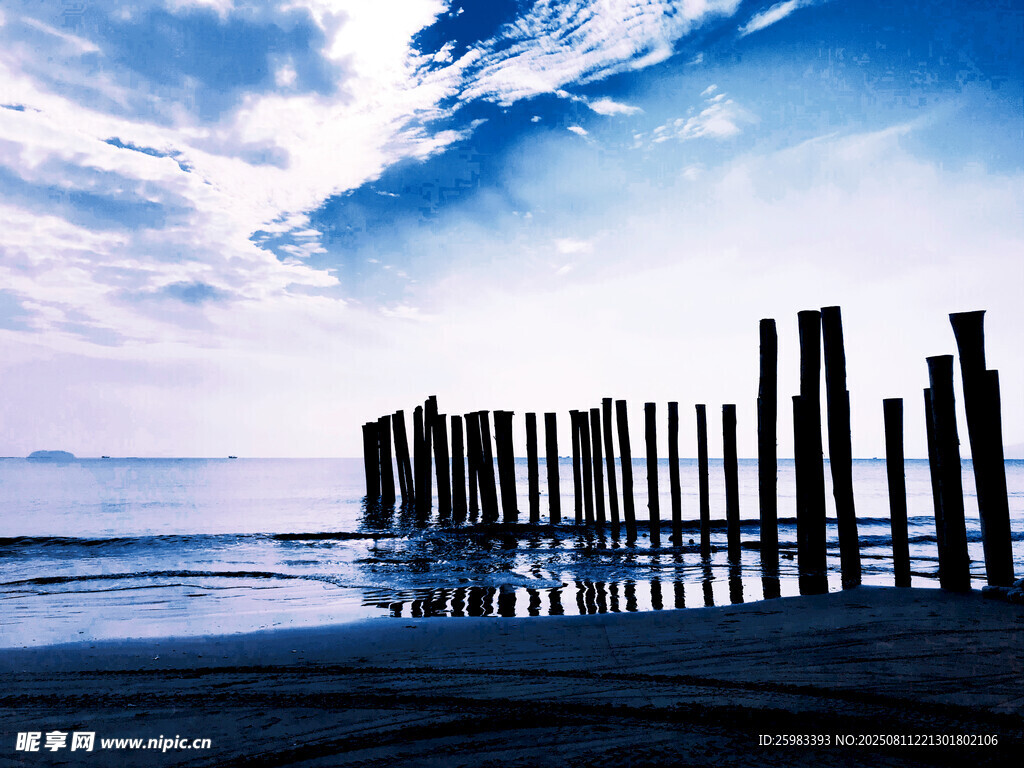 海边木桩