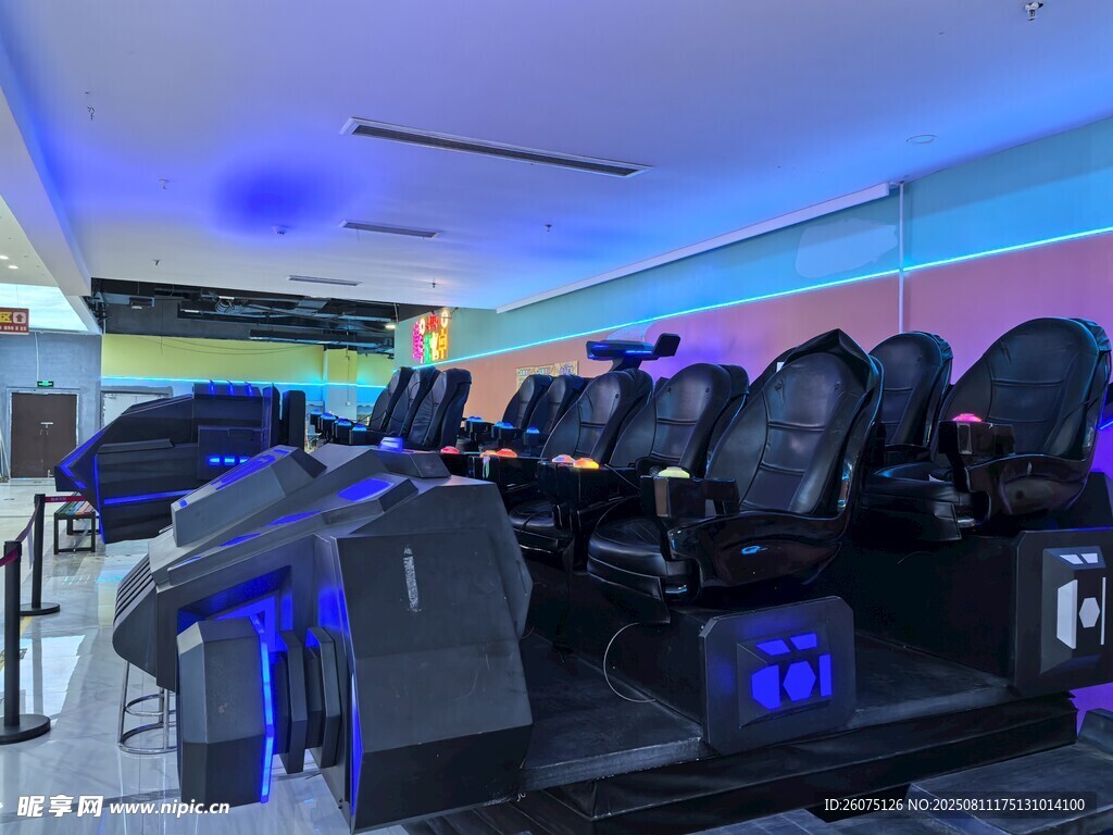 炫酷VR游戏体验室场景