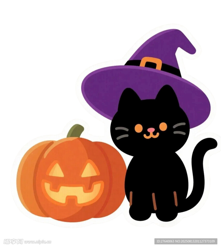 黑猫女巫与南瓜