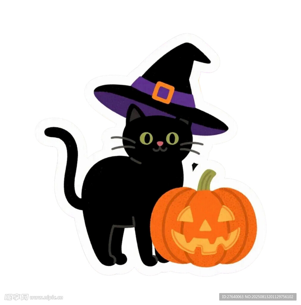 黑猫女巫与南瓜