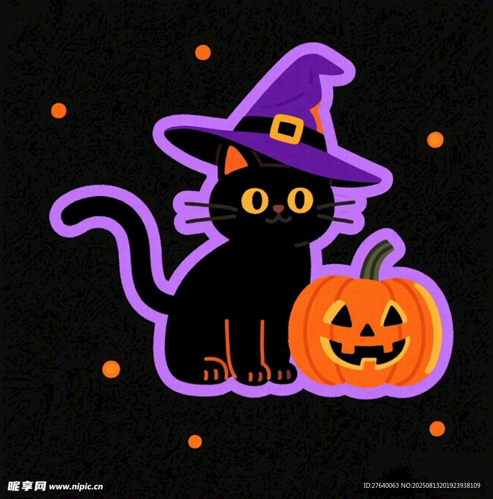 黑猫女巫与南瓜灯