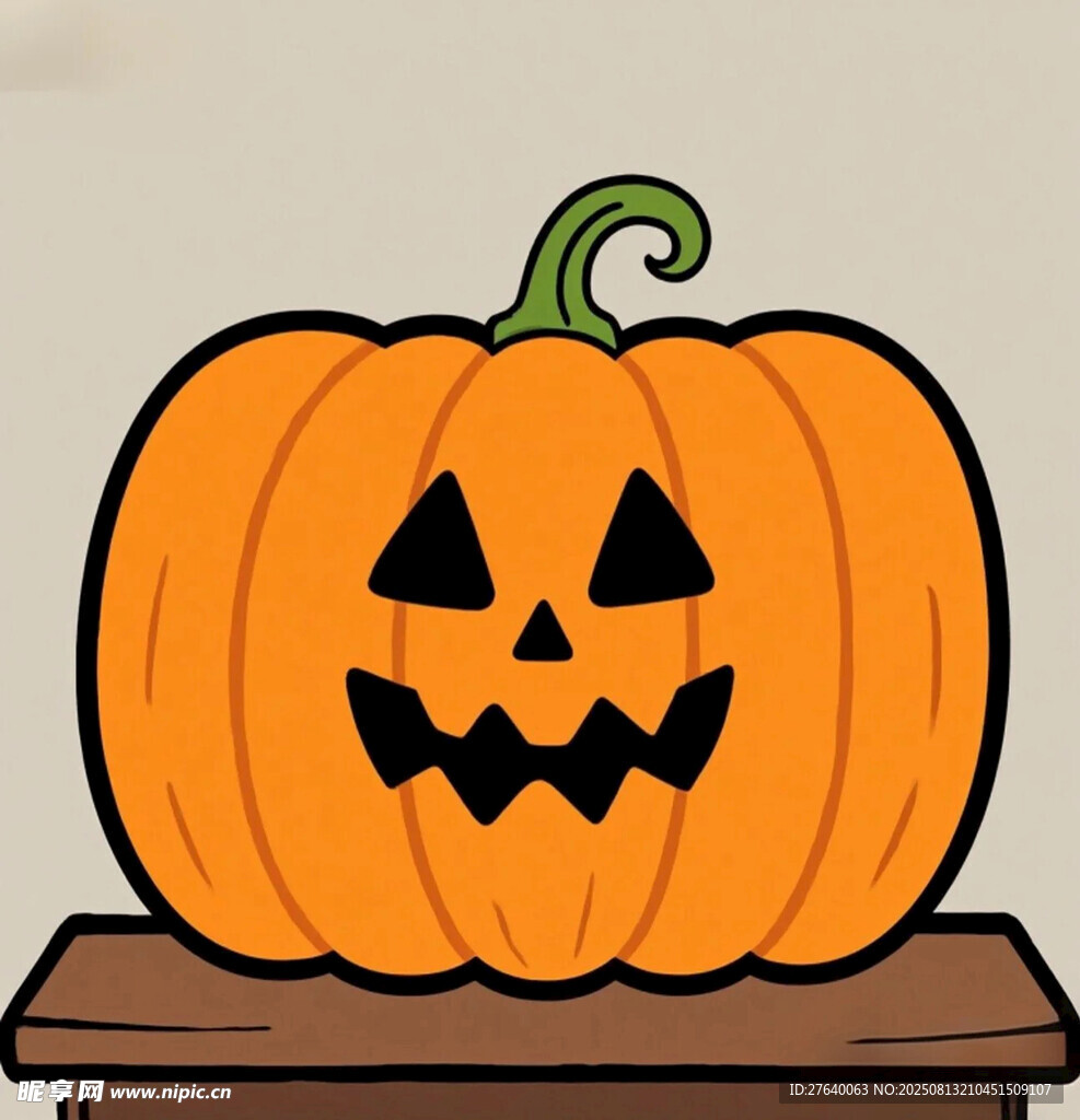 万圣节南瓜灯插画