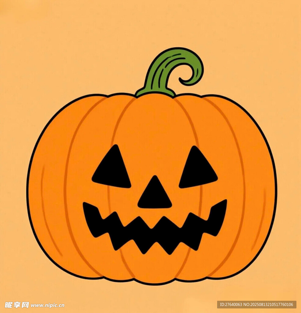 万圣节南瓜灯插画