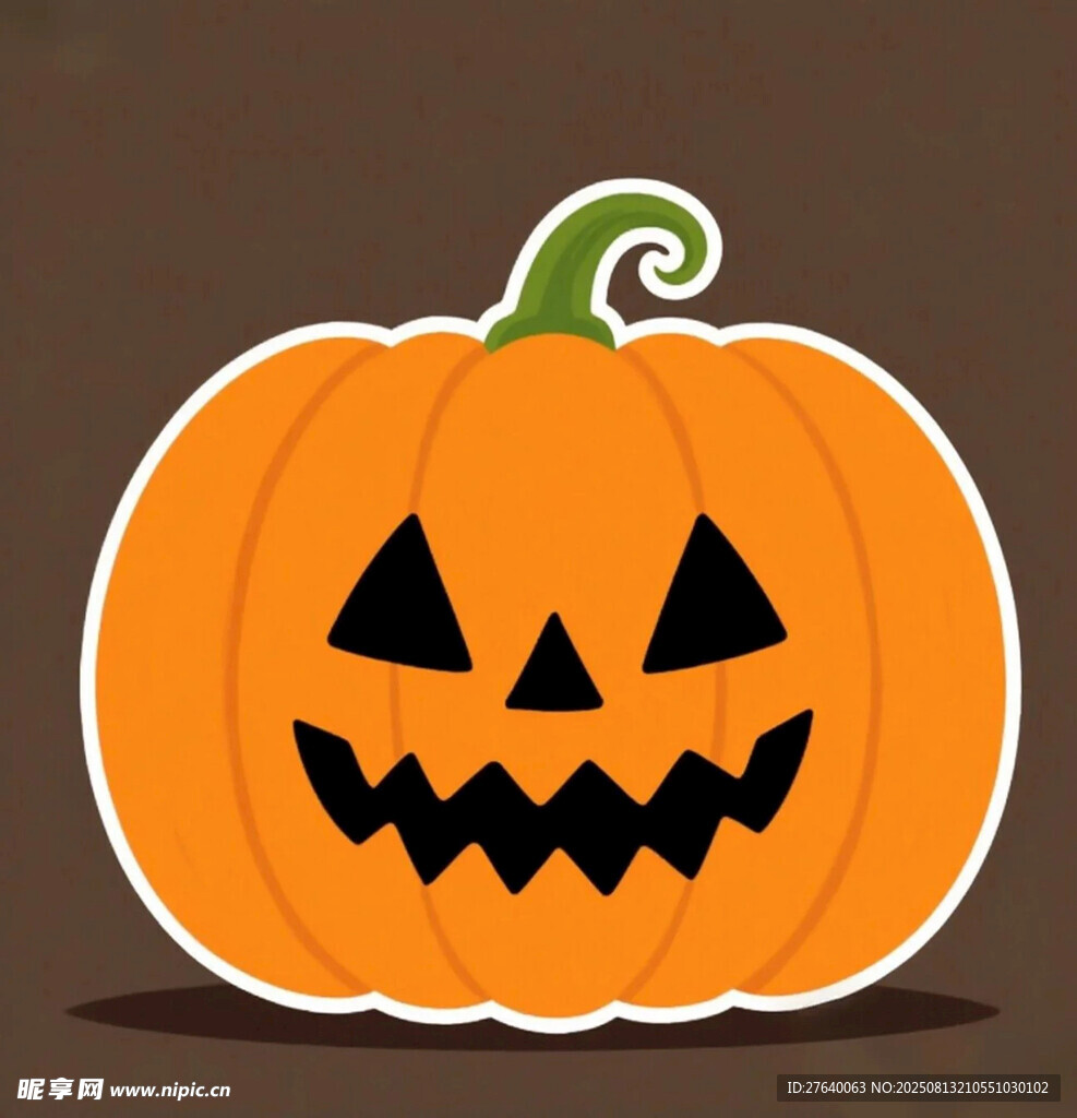 万圣节南瓜贴纸