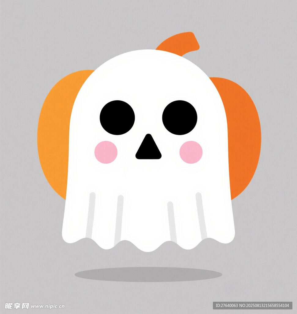 可爱幽灵南瓜头形象
