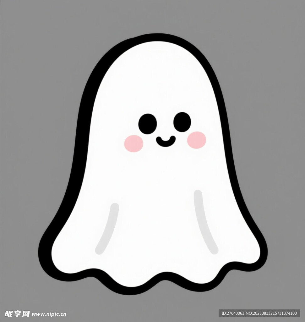 可爱卡通幽灵形象