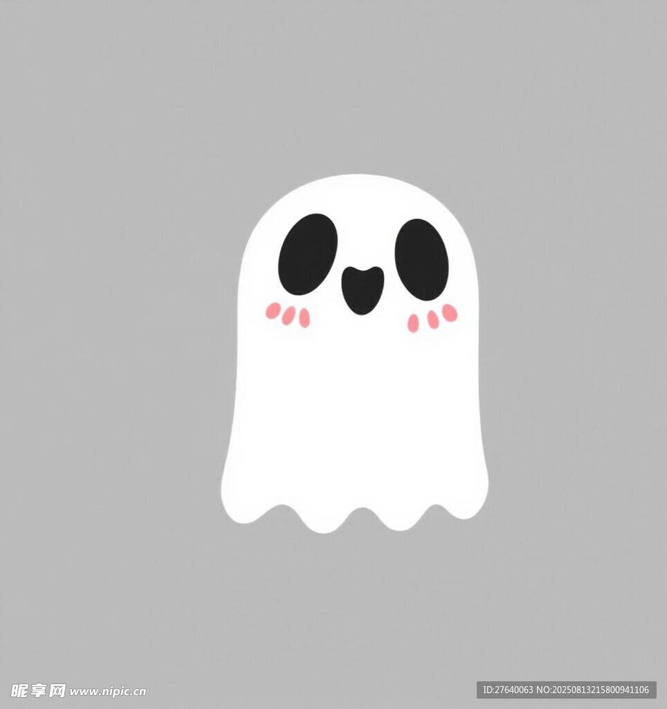 可爱卡通幽灵形象