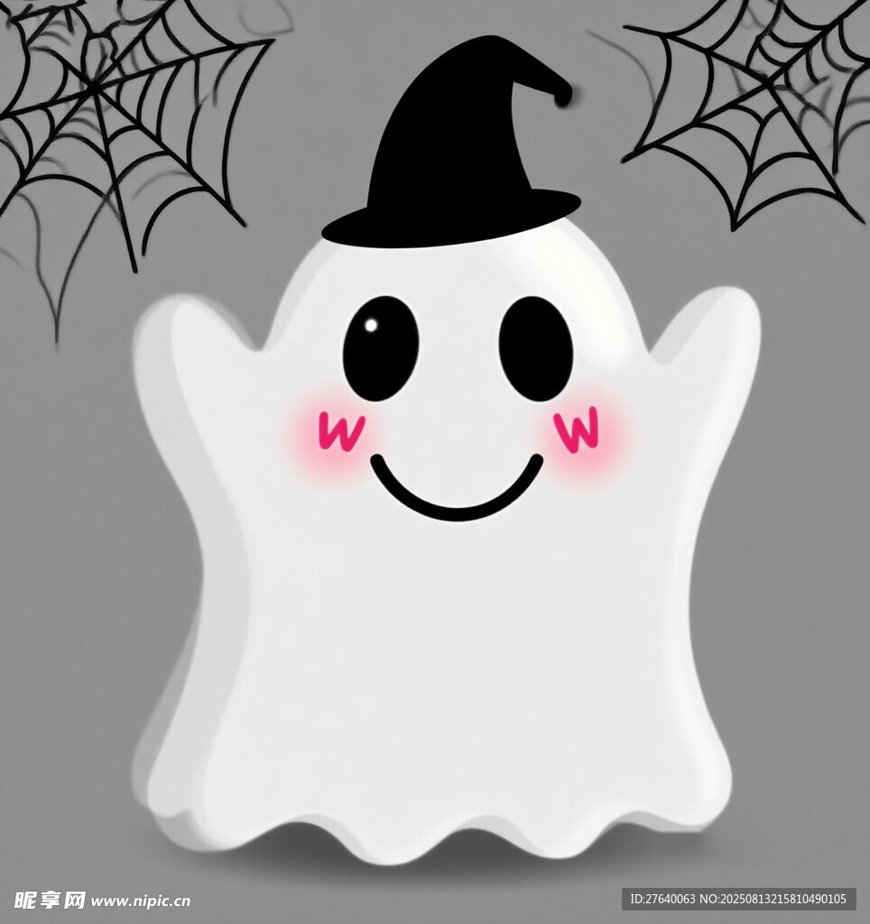 可爱幽灵万圣节装饰