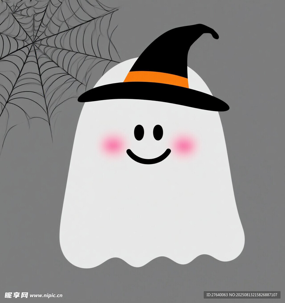 可爱幽灵万圣节装扮