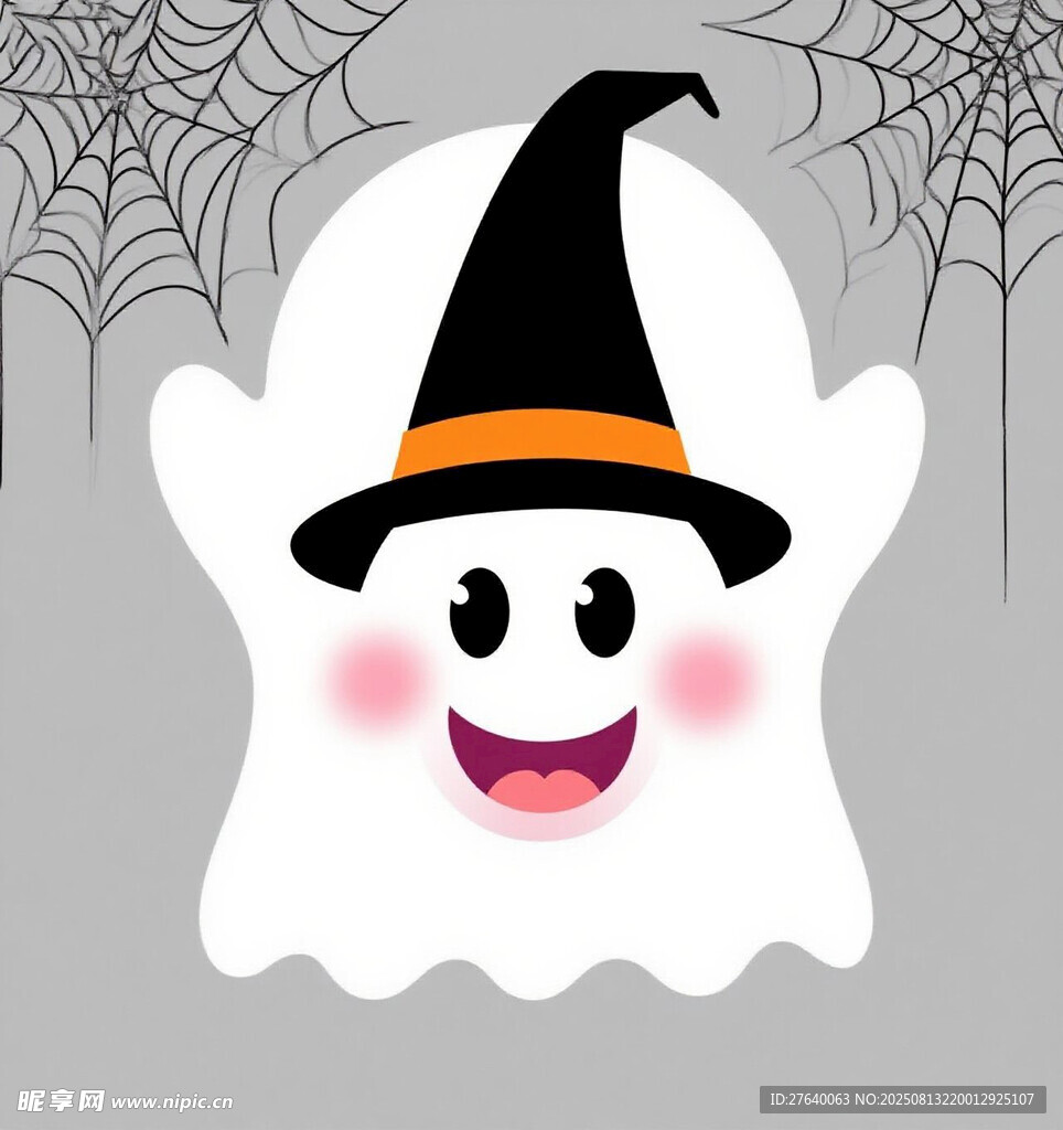 可爱幽灵巫师帽形象