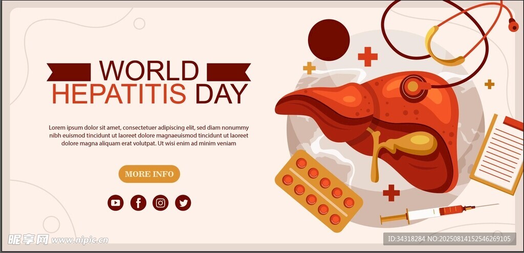 世界肝炎日宣传素材图