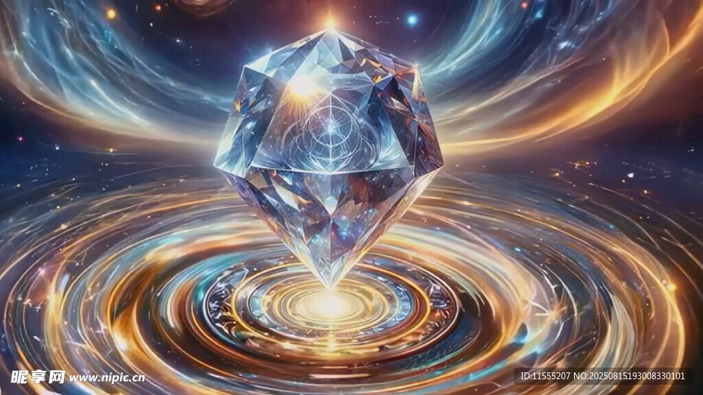 璀璨幻彩的神秘晶体梦幻短视频