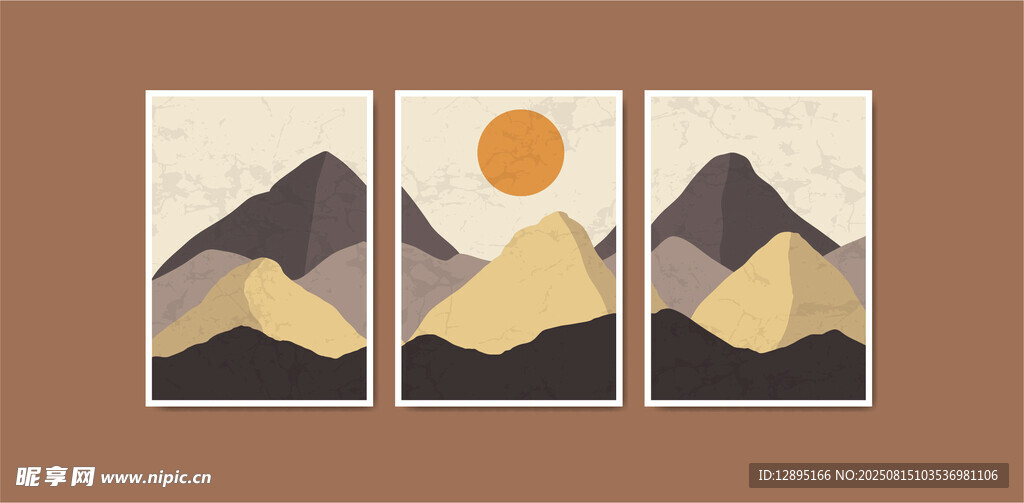 三联山景艺术装饰画