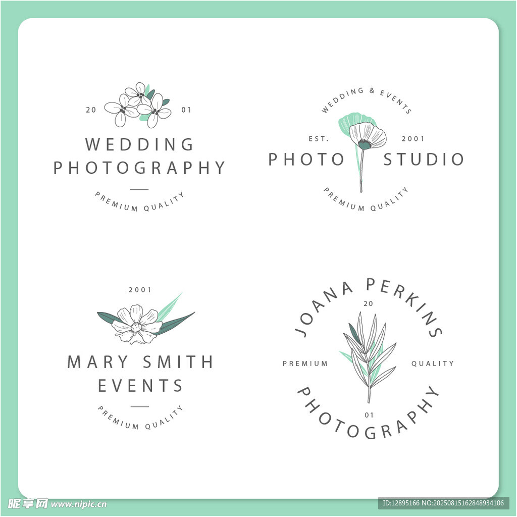 简约风摄影工作室标志集