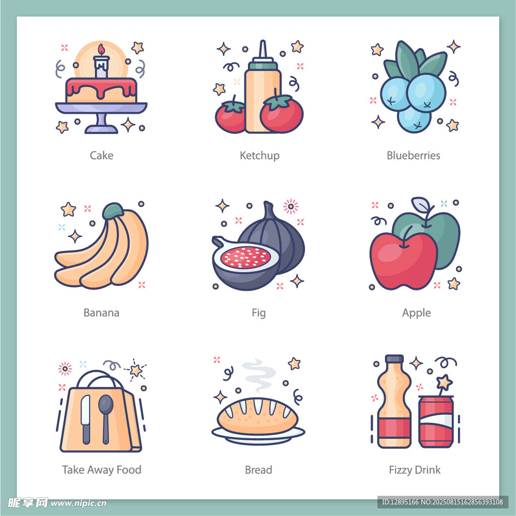 食物图标集合
