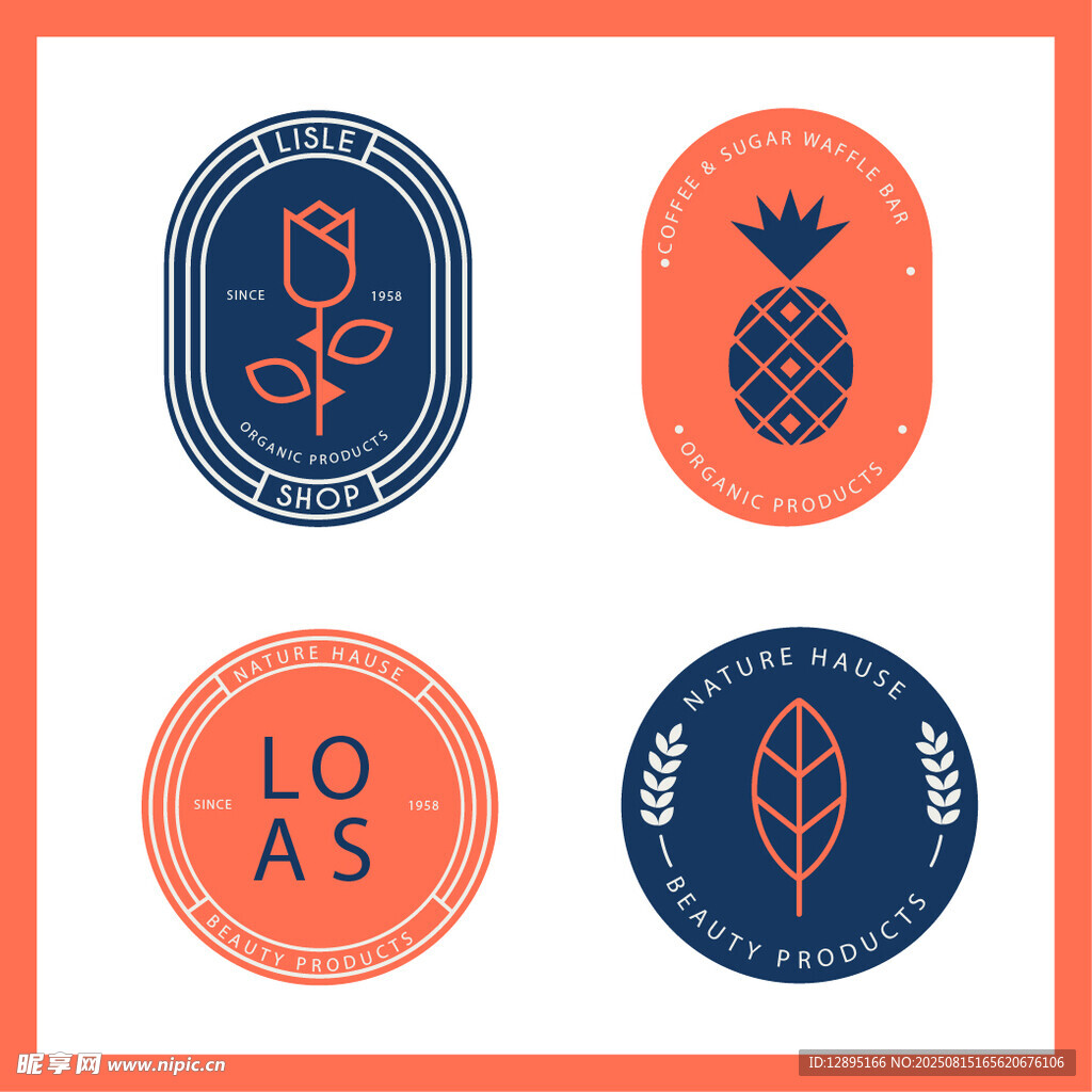 简约创意水果主题标志设计