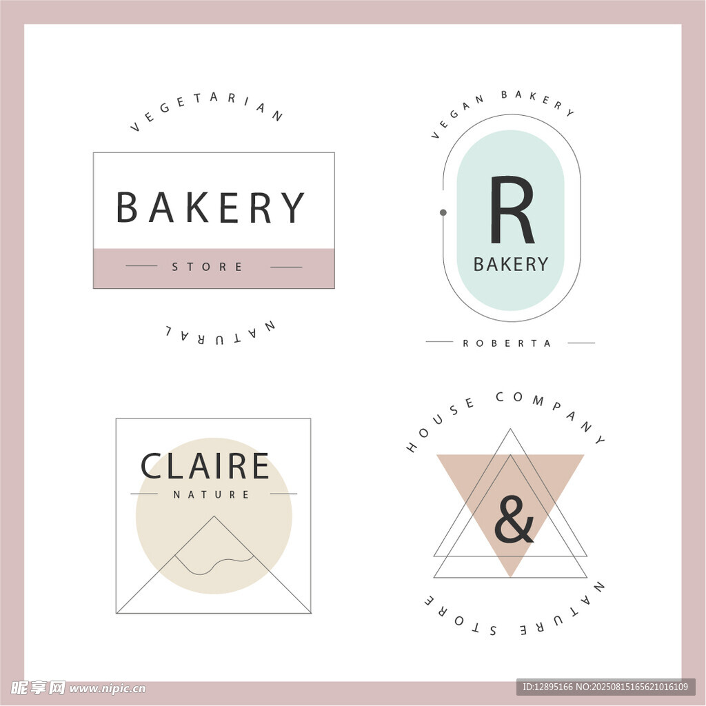 简约风烘焙及品牌标志设计
