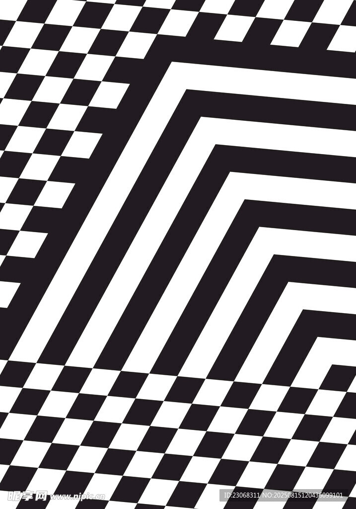 黑白几何图案纹理背景